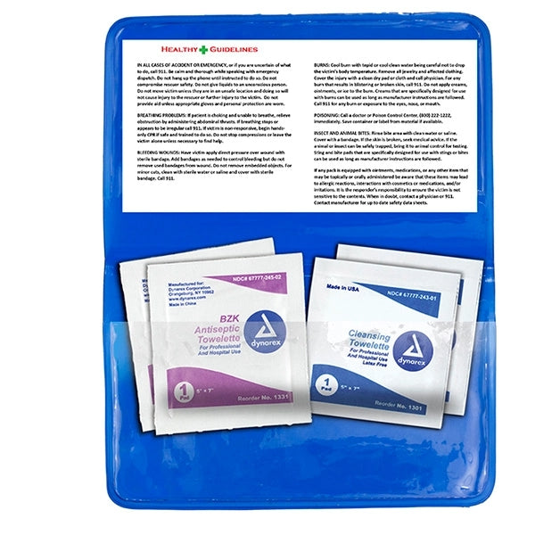 Crescent First Aid Antiseptic & Disinfectant Wipes Pack