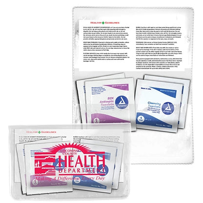Crescent First Aid Antiseptic & Disinfectant Wipes Pack