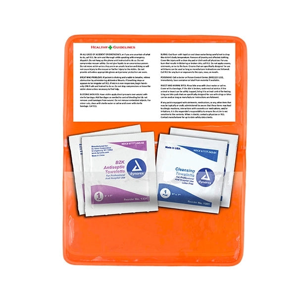Crescent First Aid Antiseptic & Disinfectant Wipes Pack