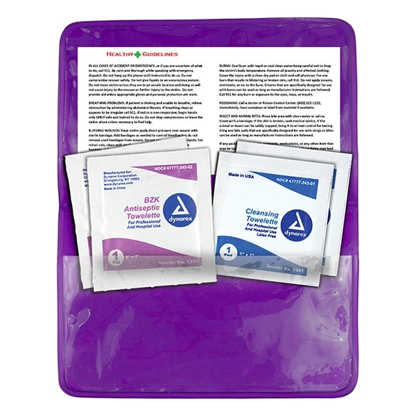 Crescent First Aid Antiseptic & Disinfectant Wipes Pack