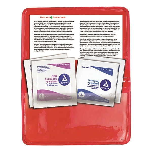 Crescent First Aid Antiseptic & Disinfectant Wipes Pack