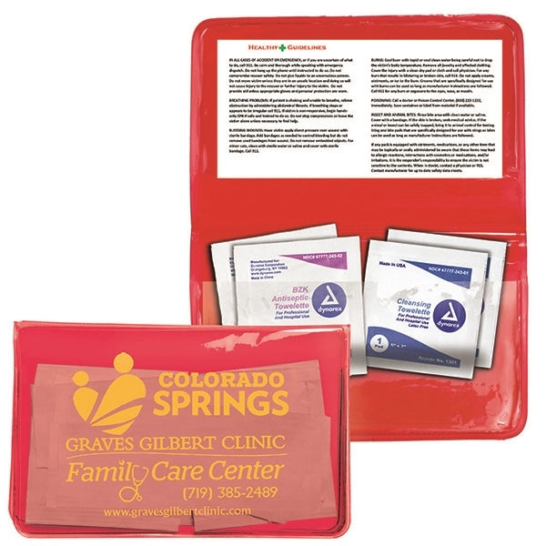 Crescent First Aid Antiseptic & Disinfectant Wipes Pack
