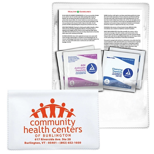 Crescent First Aid Antiseptic & Disinfectant Wipes Pack