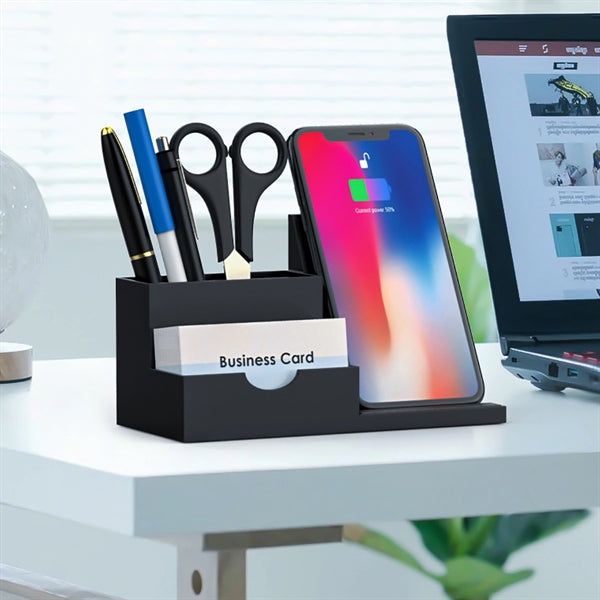 Desk Organizer with Fast Wireless Charger