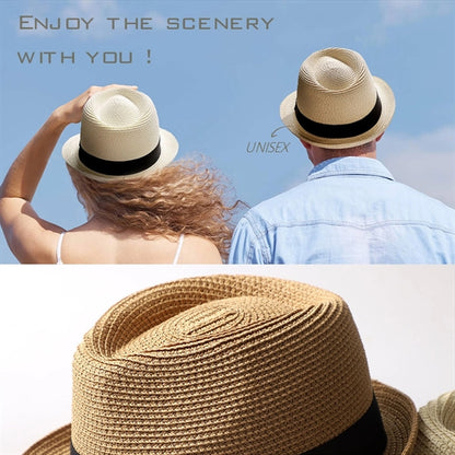Folding Beach Straw Cap