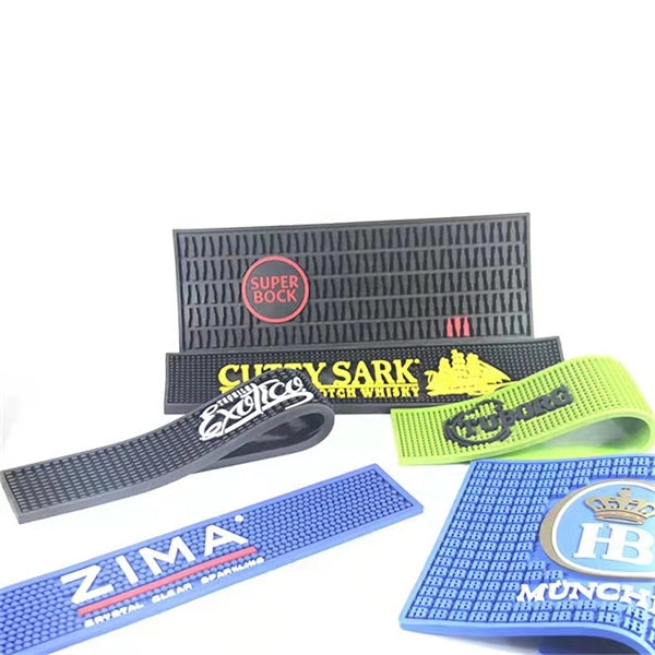 Custom Logo Rubber Bar Mat Soft PVC