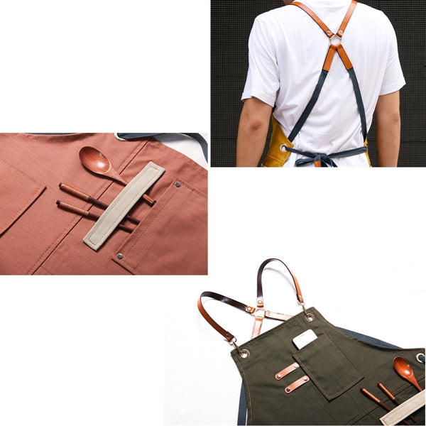 Household Denim Sleeveless Apron