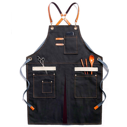 Household Denim Sleeveless Apron
