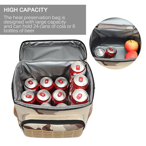 24-Can Camo Cooler Tote Bag