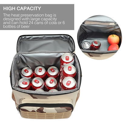 24-Can Camo Cooler Tote Bag