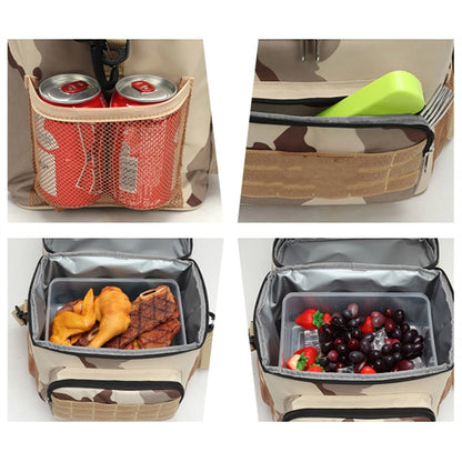 24-Can Camo Cooler Tote Bag