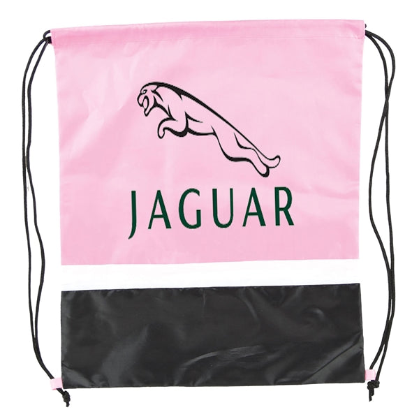 Gym Dual Color Team Bags Three-Tone Drawstring Backpack