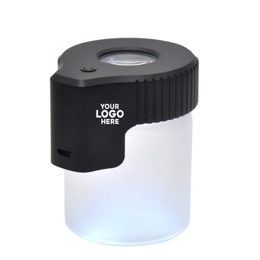 Transparent Glass Storage Jar