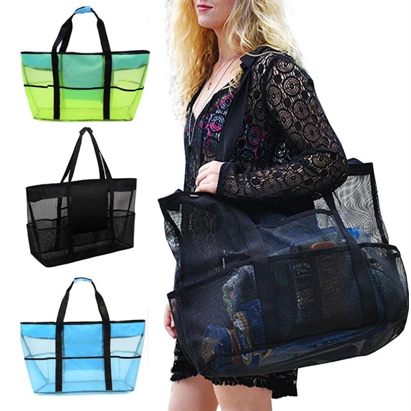 Large Mesh Beach Tote Bag