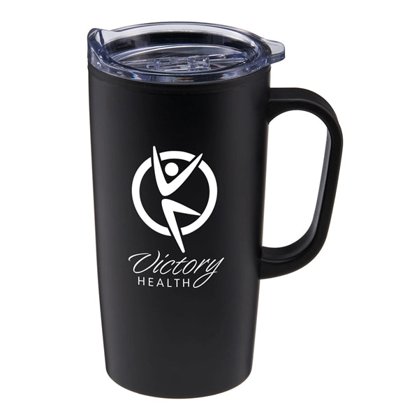 20 oz Stainless Steel Travel Mug with Handle