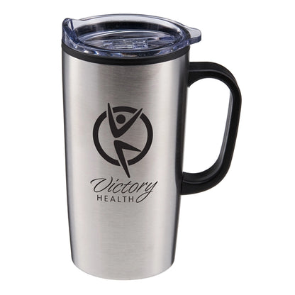 20 oz Stainless Steel Travel Mug with Handle