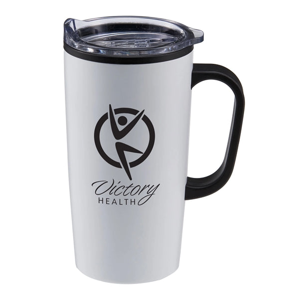 20 oz Stainless Steel Travel Mug with Handle