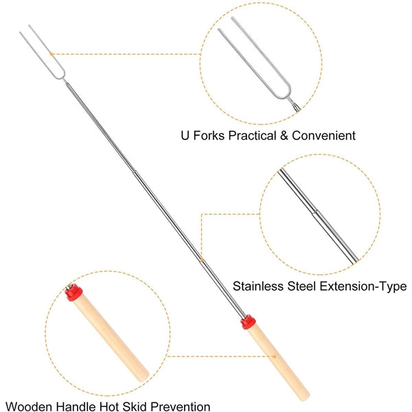 Telescoping Smores BBQ Forks