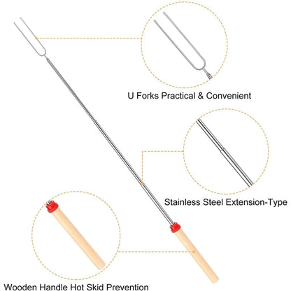 Telescoping Smores BBQ Forks