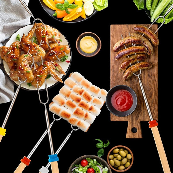 Telescoping Smores BBQ Forks