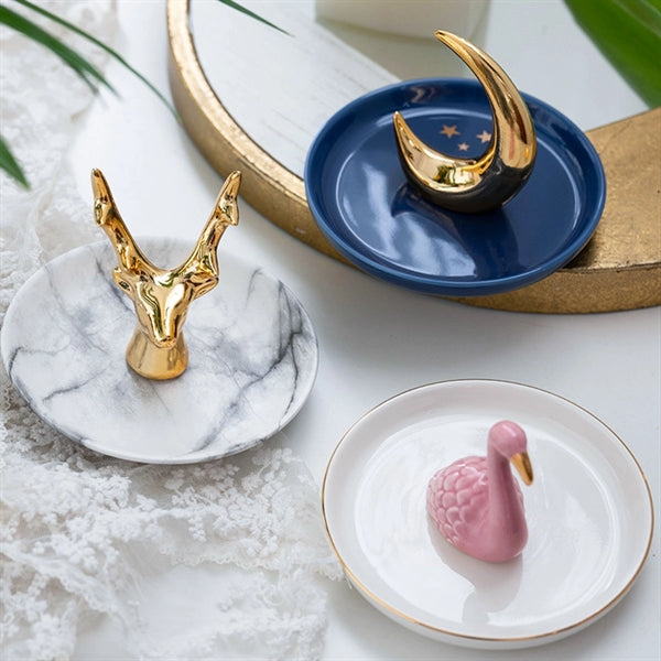Ring Holder Jewelry  Dish Tray