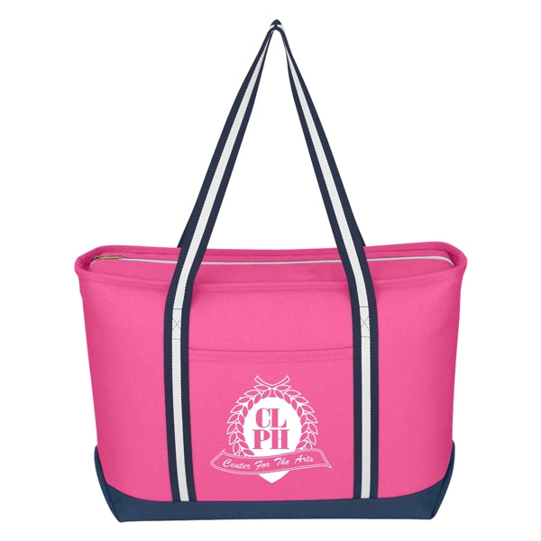 Large Cotton Canvas Admiral Tote Bag