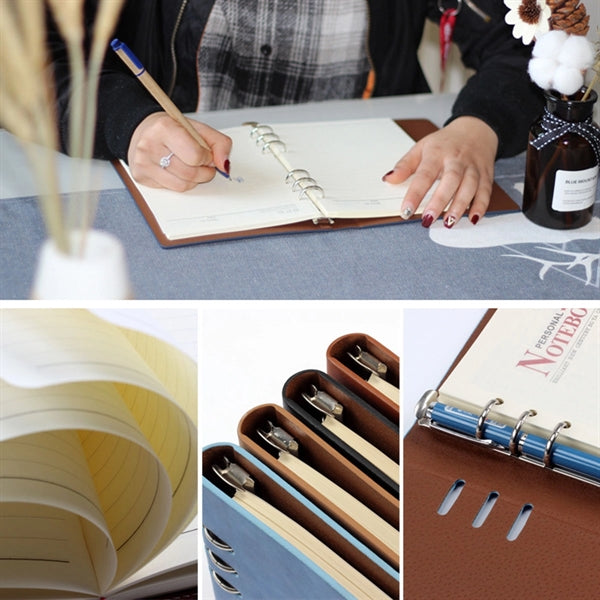 Hard Cover Loose Leaf Binder Journal