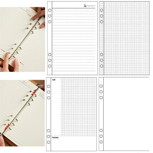 Hard Cover Loose Leaf Binder Journal