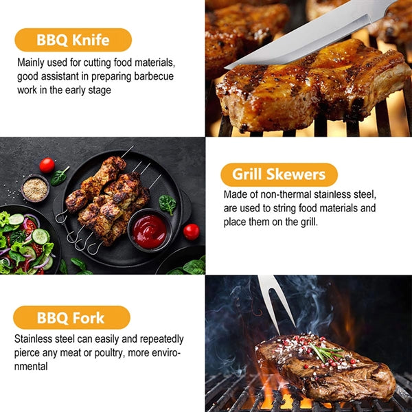 Heavy Duty BBQ Grill Tools Set