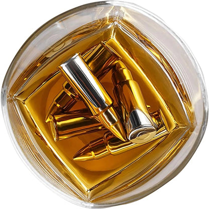 Bullet Whiskey Chillers Stones With Tong