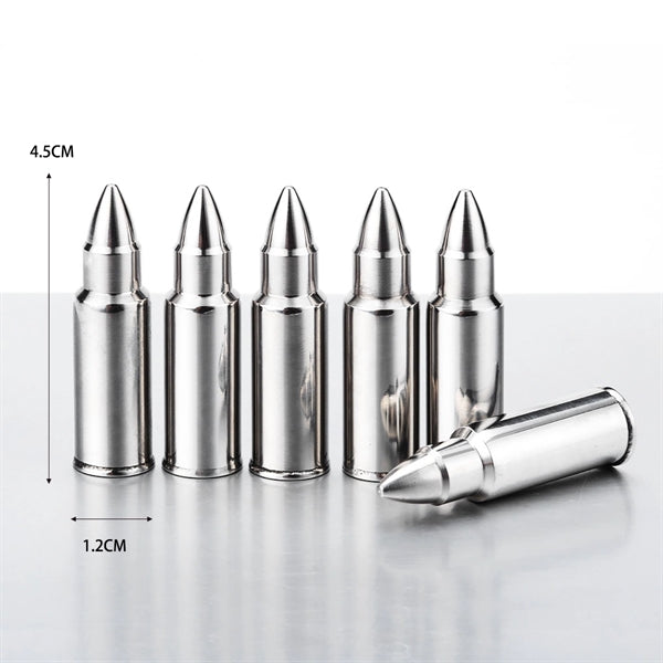 Bullet Whiskey Chillers Stones With Tong