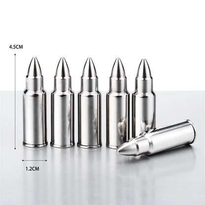 Bullet Whiskey Chillers Stones With Tong