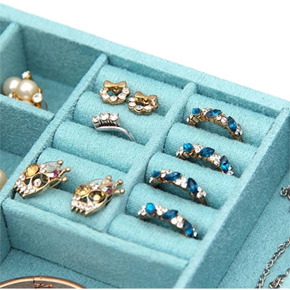 Two-Layer Jewelry Box Organizer Display Storage Case