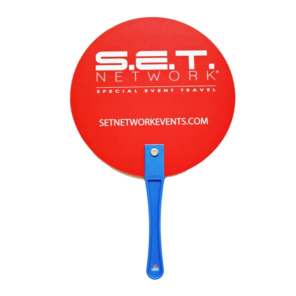 Full Color Plastic Hand Fan