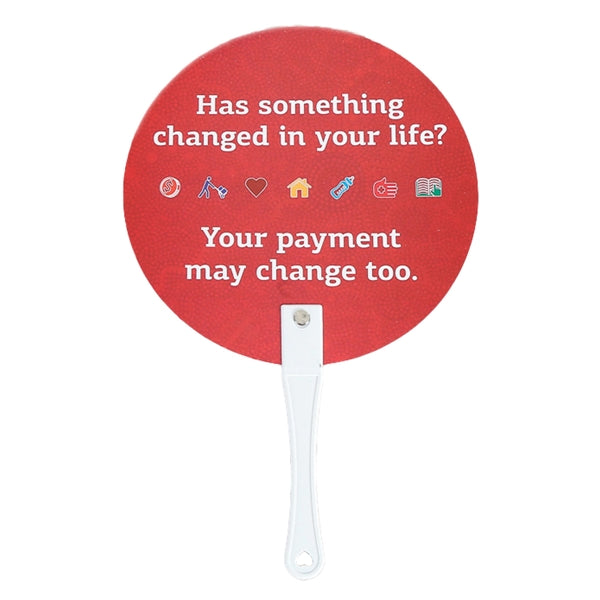 Full Color Plastic Hand Fan