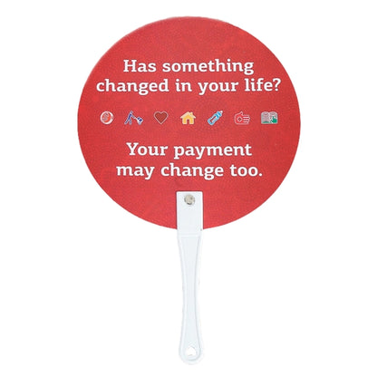 Full Color Plastic Hand Fan