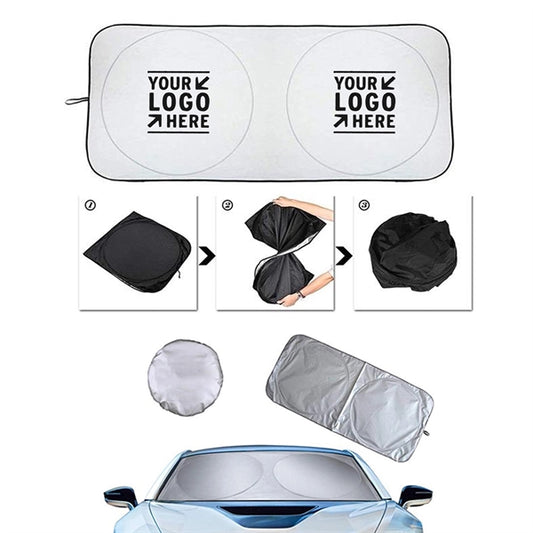 Car Sun Shade With A Pouch