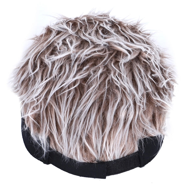 Wig Peaked Baseball Hat with Spiked Hairs