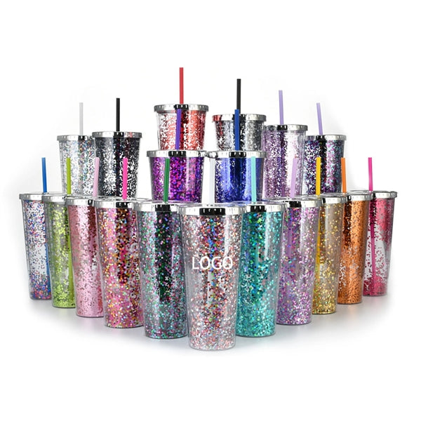 24oz Glitter Tumbler