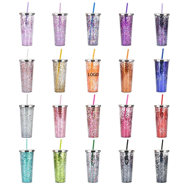 24oz Glitter Tumbler