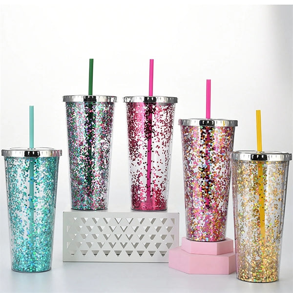 24oz Glitter Tumbler
