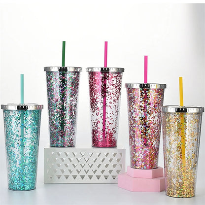 24oz Glitter Tumbler