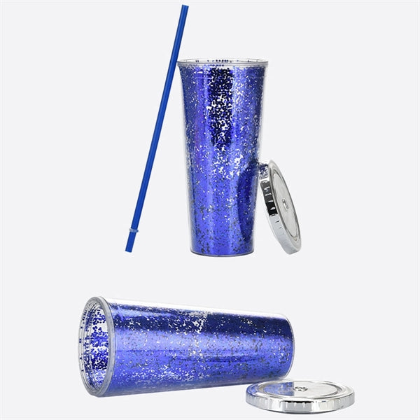 24oz Glitter Tumbler