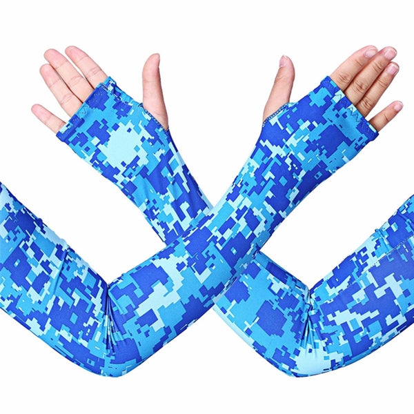 CoolMax summer compression Arm sleeves w/ thumb loop holder