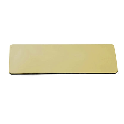3.375"W x 2.125""H Executive metallic personalized Name Badg
