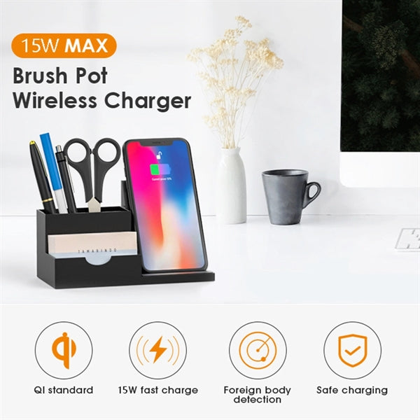 Wireless Charger with Desk Organizer