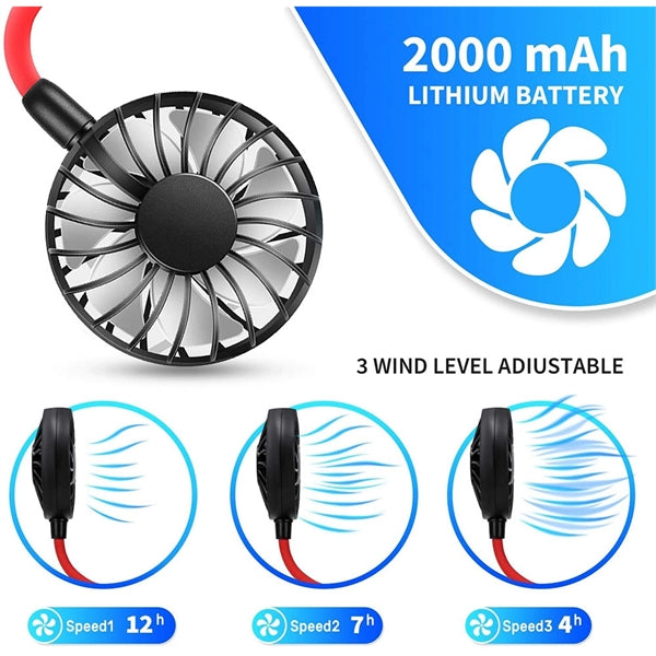Portable Hand Free Neck Fan