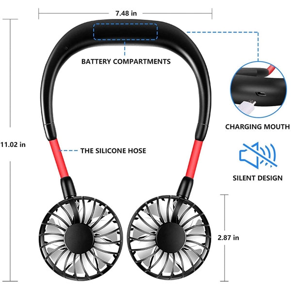 Portable Hand Free Neck Fan