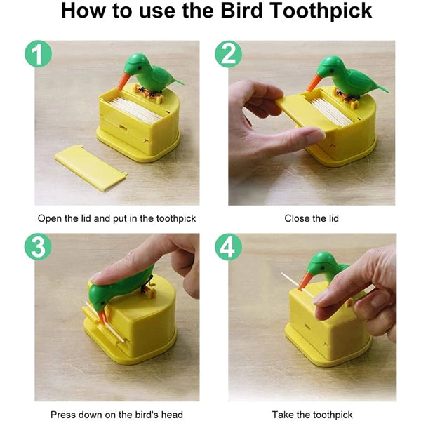 Bird Toothpick Dispenser