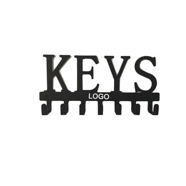 Black Metal Wall Mounted Key Holder